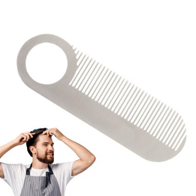 Metal Mustache Comb for Hair and Beard Styling and Care