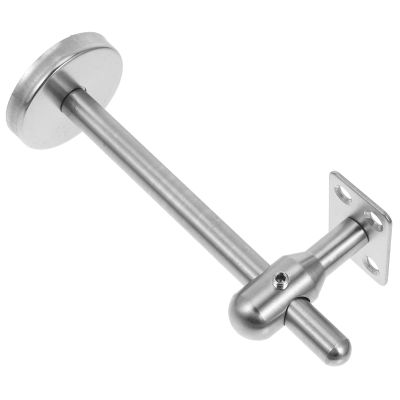 Flat Adjustable Stainless Steel Handrail Bracket, Wall-Mounted, Silver