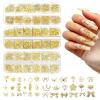 36-Design 3D Nail Charms Set – Gold Ocean Theme view 2