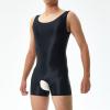 Generic Highly Stretchy Plus-Size Pantyhose, Thin, Sheer, Shiny, Silky Smooth, Open Crotch, Sexy Style (Black, XL) view 2