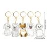 FooYee 5-Piece Dog Hair Keychain Set view 2