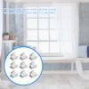 Yardenfun 20-Piece Metal Curtain Track Rollers for Straight and Curved Tracks with Guide Rollers view 3