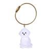 TQUXNGA Clear Pet Hair Memorial Keychain Display Case view 1