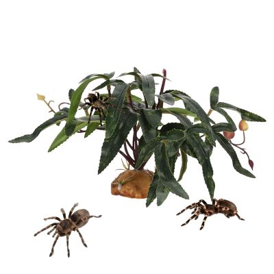 Artificial Realistic Green Plants for Reptile Terrariums