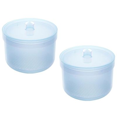 Gatuida 2-Pc Plastic Nail Tool Cleaning and High-Temperature Sterilizer Box