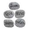 TOGEVAL 5-Piece Resin Pebble Decor for Aquariums and Flower Pots view 1