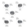 TOGEVAL 5-Piece Resin Pebble Decor for Aquariums and Flower Pots view 2