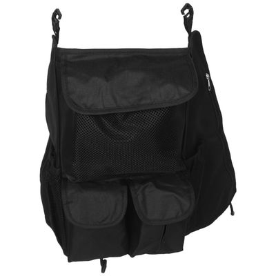 Gogogmee Hanging Stroller Organizer Bag, 7 Compartments, Water-Resistant Oxford Fabric, Black