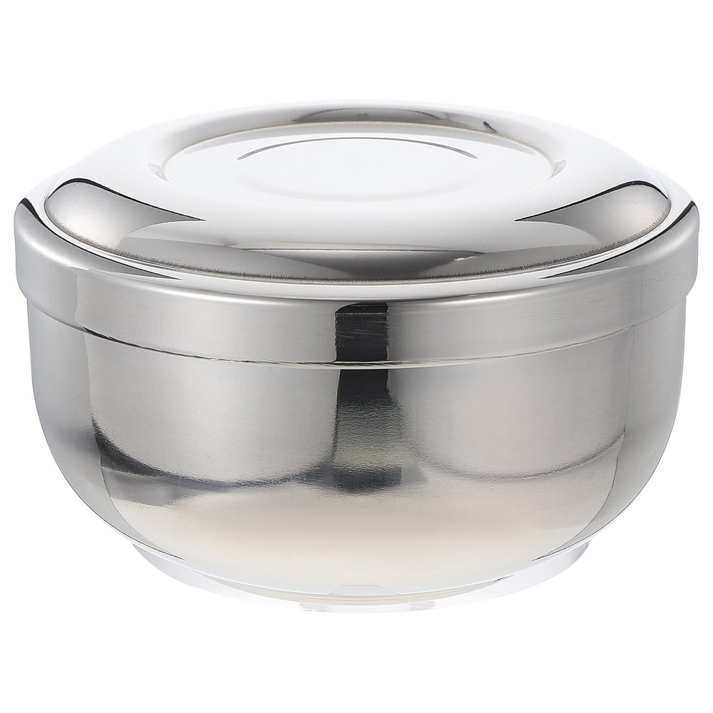 Cabilock Stainless Steel Shaving Foam Bowl with Lid, Large Size