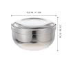 Cabilock Stainless Steel Shaving Foam Bowl with Lid, Large Size view 2