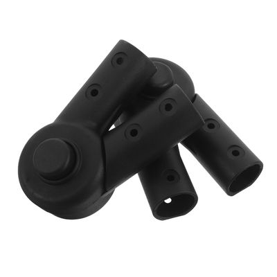 ORFOFE 2-Piece Stroller Connectors, 25 mm Flexible Seat Joints for Toddler Seats, Universal Stroller Attachments, Heavy-Duty Mounting, Black
