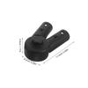 ORFOFE 2-Piece Stroller Connectors, 25 mm Flexible Seat Joints for Toddler Seats, Universal Stroller Attachments, Heavy-Duty Mounting, Black view 2