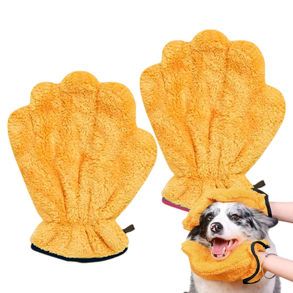 Generic Cat Bath Towel, Soft Coral Fleece Glove, Washable