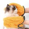 Generic Cat Bath Towel, Soft Coral Fleece Glove, Washable view 3