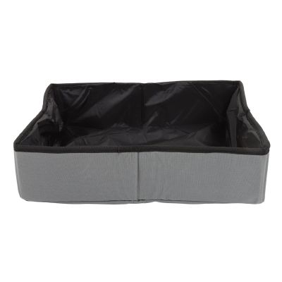 NinGYiYan Collapsible Cat Litter Box for Travel, Gray