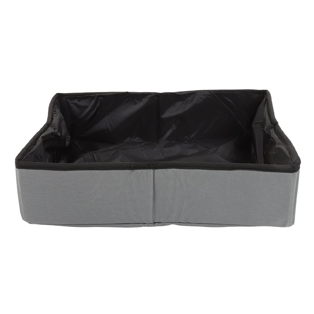 NinGYiYan Collapsible Cat Litter Box for Travel, Gray