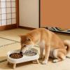 HEEPDD Elevated Dog Bowls with Stand, Stainless Steel Food and Water Bowls with Splash Guard and Non-Slip Legs, 2 x 400 ml Capacity, for Small and Medium-Sized Dogs and view 2