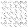 Housoutil 50-Piece Small Black Metal Doll Clothes Hangers, 6.5 x 3.5 cm view 1