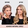 Satin Heatless Curlers Set, Overnight Curls, 7-Piece Jumbo Curling Rod with Cute Hair Clip (Brown) view 2