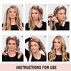 Satin Heatless Curlers Set, Overnight Curls, 7-Piece Jumbo Curling Rod with Cute Hair Clip (Brown) view 4