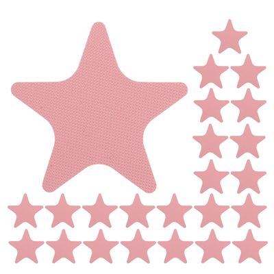 HEALSOPTHY 24-Piece Pink Star-Shaped Anti-Slip Bathtub Stickers