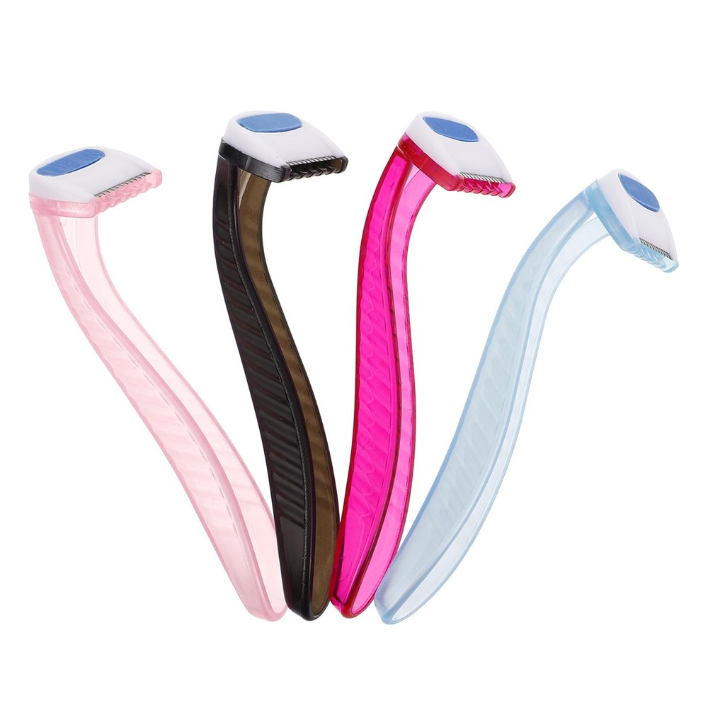 jojofuny Facial Hair Removers and Epilators, 4-Piece Set, Reusable Manual Razors for Women