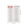ROMISBABA 2-Piece 3D Artificial Eyebrow Stickers, Hair-Like Transfer Stickers, Black, Temporary Eyebrow Tool for Men and Women, Easy Application, Natural Look view 2