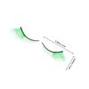 Green False Eyelashes, 7 Pairs, Theatrical for Stage, Halloween and Theme Parties view 2