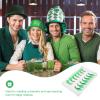 Green False Eyelashes, 7 Pairs, Theatrical for Stage, Halloween and Theme Parties view 3