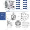 250 W Single-Phase High-Pressure Vortex Ring Blower and Vacuum Pump view 2