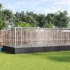 Hommdiy Outdoor Bird Aviary with Extension, Silver and Anthracite, 1139 x 307 x 212 cm view 1