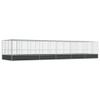 Hommdiy Outdoor Bird Aviary with Extension, Silver and Anthracite, 1139 x 307 x 212 cm view 2