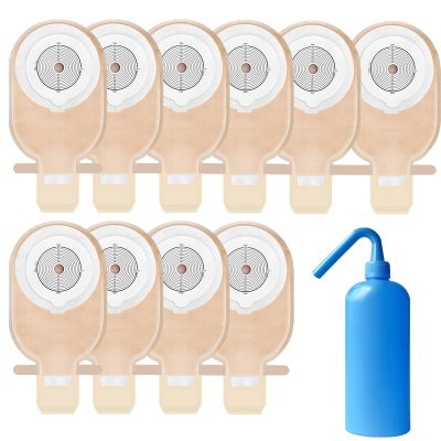 10-Pk One-Piece Ostomy Bags with Closure, 20–65 mm Cut-to-Fit
