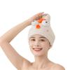 WEQYFDC Microfiber Shower Cap Hair-Drying Towel, Quick-Drying, Soft (Yellow) view 2