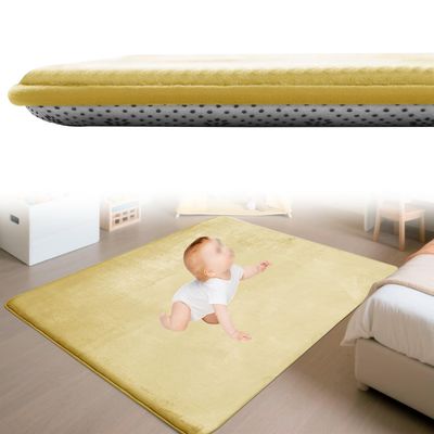 Zteiuqx Kids Rug, 2 cm Thick Coral Velvet Play Mat, Non-Slip, 190 x 240 cm