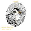 TIKATARER Reusable Aluminum Foil Shower Cap, 30 cm, Silver, 1 Count view 3