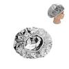 TIKATARER Reusable Aluminum Foil Shower Cap, 30 cm, Silver, 1 Count view 4