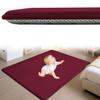 Zteiuqx Children's Coral Velvet Rug, Non-Slip Play Mat, Rose Red, 100 x 180 cm view 1