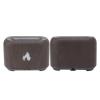 Tomantery Flame Diffuser, USB-Powered 3D LED Color-Light Humidifier for Home, 130 mL, Dark Wood Grain view 2