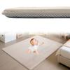 Zteiuqx Kids’ Coral Velvet Rug, 2 cm Thick, Non-Slip Play Mat, 180 x 200 cm, Cream view 1
