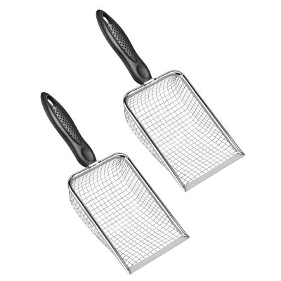 Kfwfuaee 2-Piece Stainless Steel Chicken Coop Shovels with Comfortable Handles