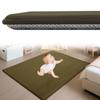 Zteiuqx Kids' Coral Velvet Rug, 80 x 200 cm, Army Green view 1