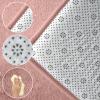 Zteiuqx Kids' Coral Velvet Rug, 2 cm Thick, Non-Slip Play Mat, Pink, 20 x 39 in view 2