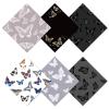 CREATCABIN 6-Pack Microfiber Eyeglass Cleaning Cloths, Reusable, Butterfly Pattern, 16 x 16 cm view 1