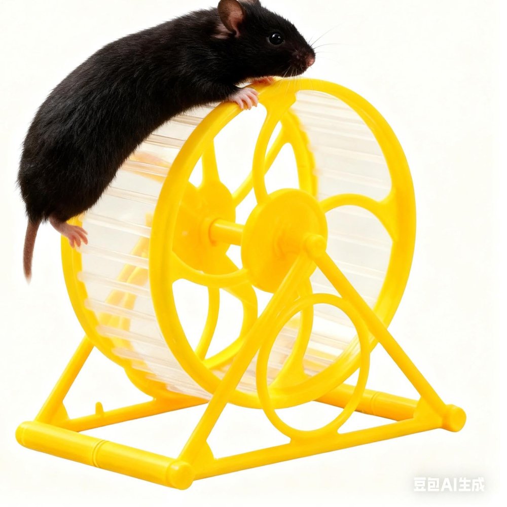 Hamster Running Wheel for Pet Entertainment and Decoration