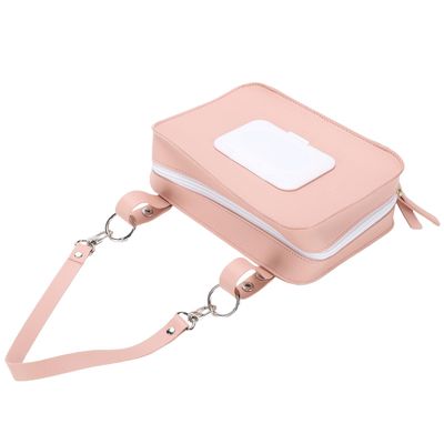 Fabater Baby Wipe Holder, Portable Refillable Wipe Dispenser, Pink
