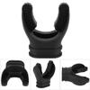 Durable, Lightweight, Portable Scuba Bite Silicone Mouthpiece for Snorkel Regulators, Black, 2.28 x 1.97 in view 3