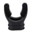 Durable, Lightweight, Portable Scuba Bite Silicone Mouthpiece for Snorkel Regulators, Black, 2.28 x 1.97 in view 4