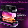Go Brush Pro Cordless Hair Straightening Brush, Portable Rechargeable Heated Mini Comb, Black view 2