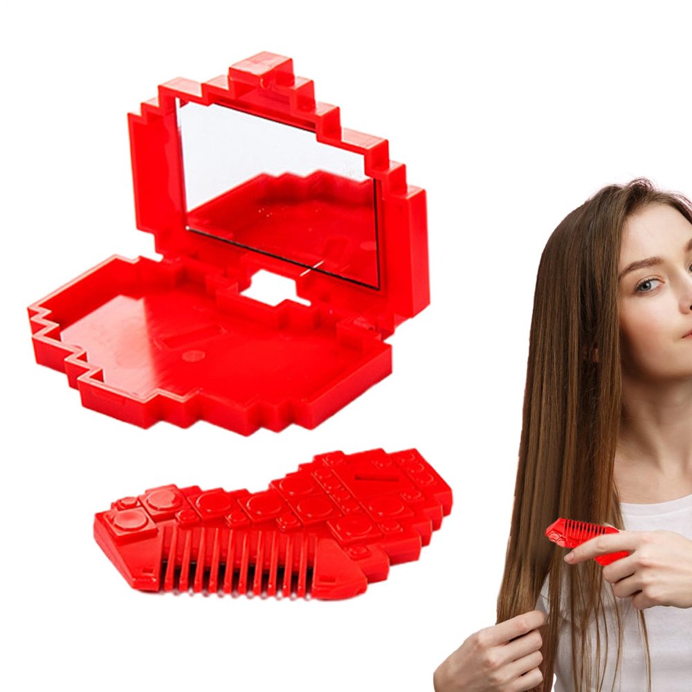 Split-End Trimmer for Hair and Bangs with Scissors, Comb, and Mirror